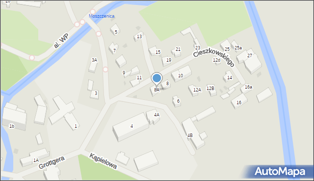 Sławno, Cieszkowskiego Augusta, 8A, mapa Sławno