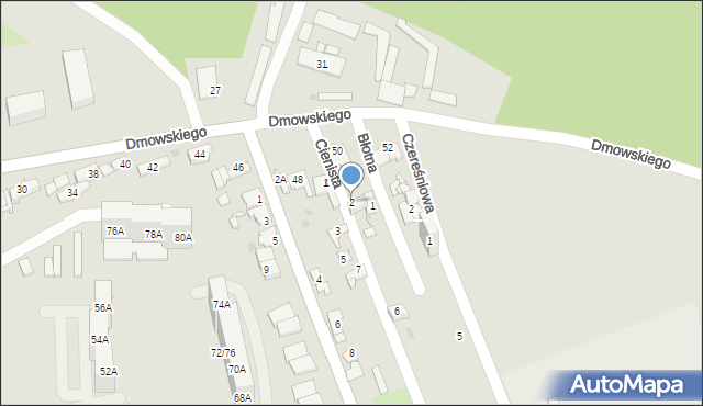 Sosnowiec, Cienista, 2, mapa Sosnowca