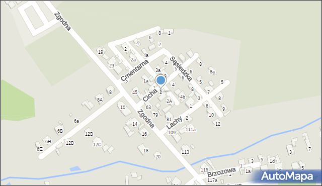 Starachowice, Cicha, 2, mapa Starachowic