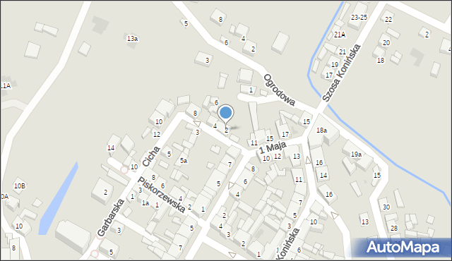 Stawiszyn, Cicha, 2, mapa Stawiszyn