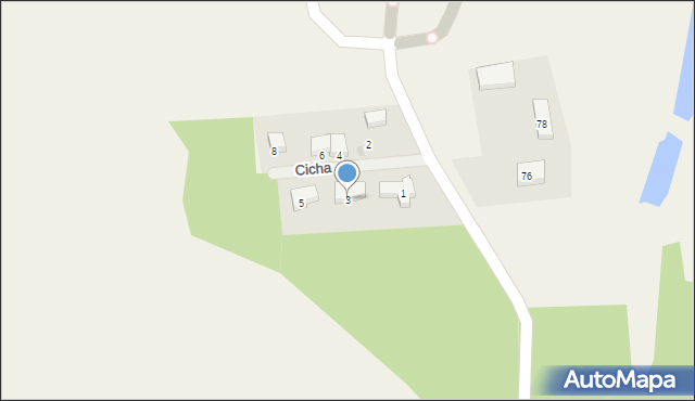 Straszyn, Cicha, 3, mapa Straszyn