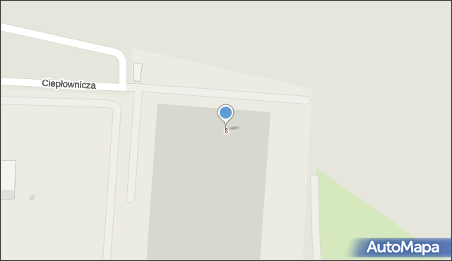 Strzelce Opolskie, Ciepłownicza, 8, mapa Strzelce Opolskie