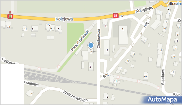 Strzelno, Cieślewicza Jakuba, dr., 2, mapa Strzelno