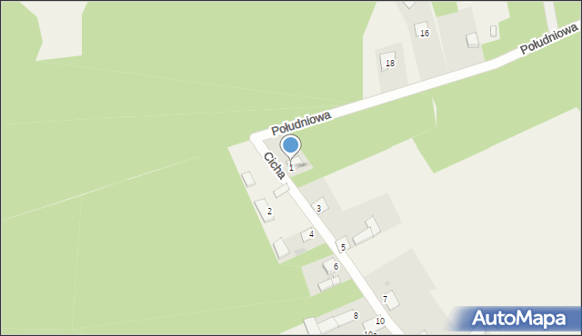 Sułkowice, Cicha, 1, mapa Sułkowice