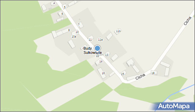 Sułkowice, Cicha, 12, mapa Sułkowice