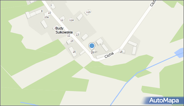 Sułkowice, Cicha, 15, mapa Sułkowice