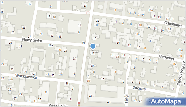 Swarzędz, Cieszkowskiego Augusta, 12, mapa Swarzędz