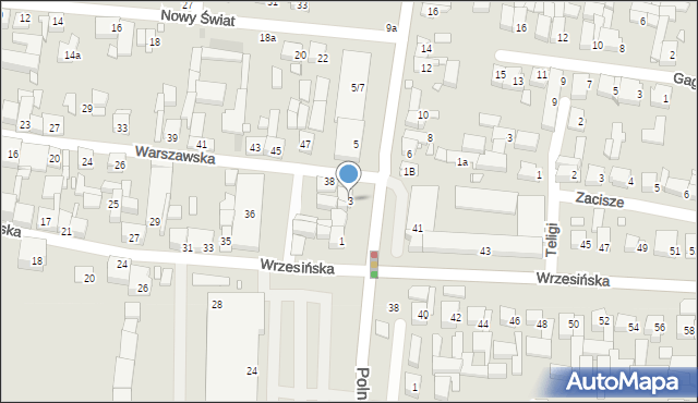 Swarzędz, Cieszkowskiego Augusta, 3, mapa Swarzędz