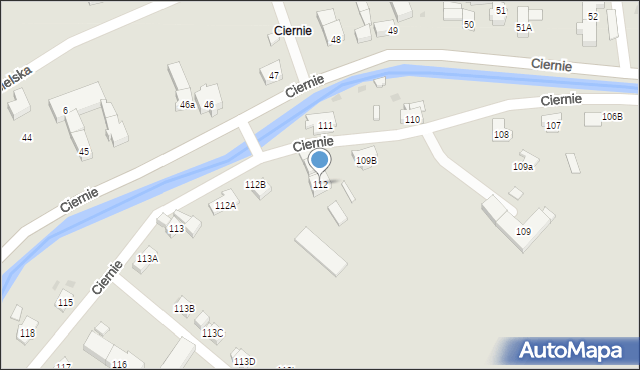 Świebodzice, Ciernie, 112, mapa Świebodzice