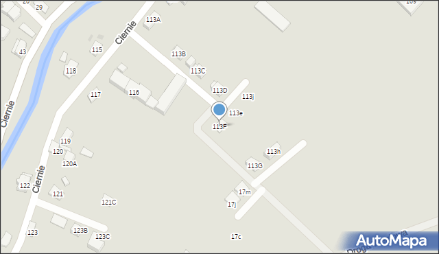 Świebodzice, Ciernie, 113F, mapa Świebodzice