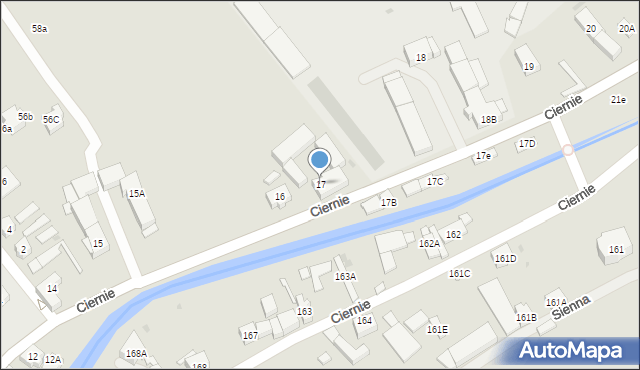 Świebodzice, Ciernie, 17, mapa Świebodzice