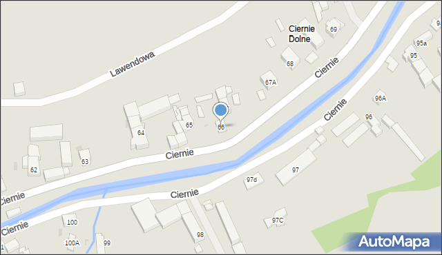 Świebodzice, Ciernie, 66, mapa Świebodzice