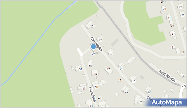 Szczecin, Ciesielska, 27, mapa Szczecina