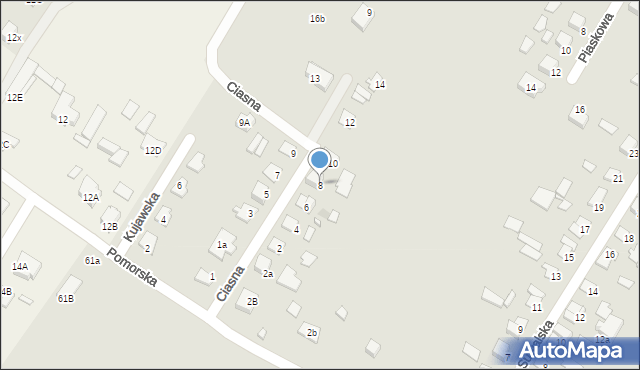 Szczytno, Ciasna, 8, mapa Szczytno