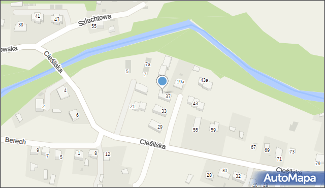 Szlachtowa, Cieśliska, 39, mapa Szlachtowa