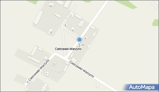 Szpice-Chojnowo, Cietrzewki-Warzyno, 2, mapa Szpice-Chojnowo