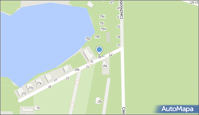 Toruń, Ciechocińska, 33, mapa Torunia