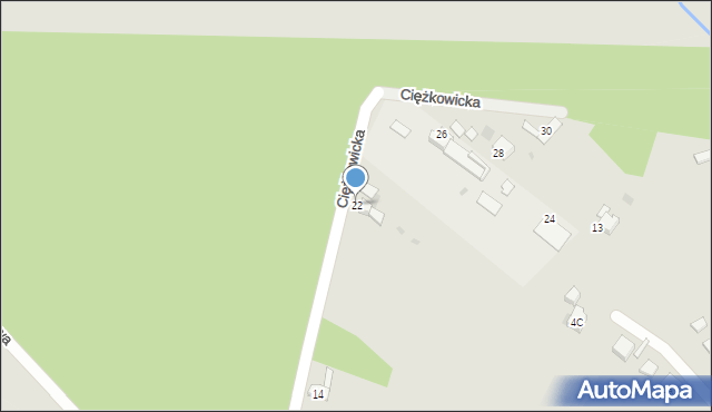 Trzebinia, Ciężkowicka, 22, mapa Trzebinia