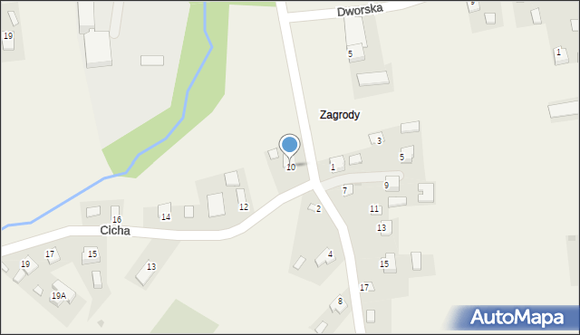 Tuczempy, Cicha, 10, mapa Tuczempy