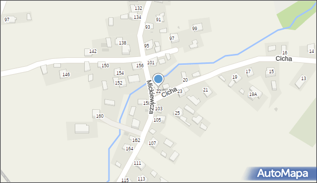 Tuczempy, Cicha, 22, mapa Tuczempy