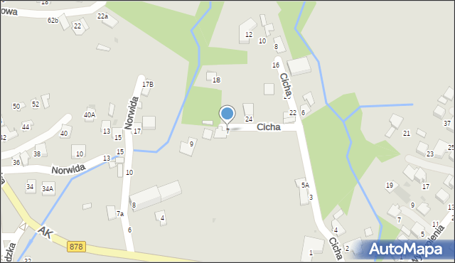 Tyczyn, Cicha, 7, mapa Tyczyn