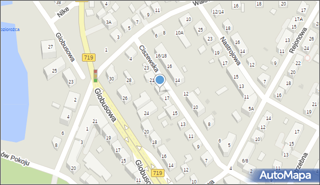 Warszawa, Ciszewska, 19, mapa Warszawy