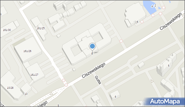 Warszawa, Ciszewskiego Jana, 8/23, mapa Warszawy