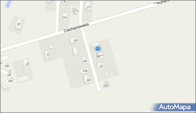 Władysławowo, Ciechanowska, 24c, mapa Władysławowo