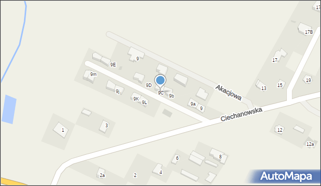 Władysławowo, Ciechanowska, 9C, mapa Władysławowo