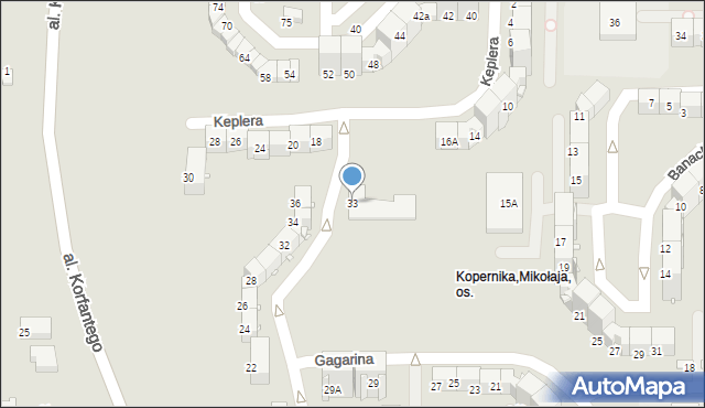 Zabrze, Ciołkowskiego Konstantego, 33, mapa Zabrza