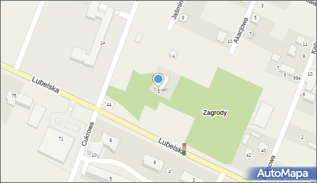 Zagrody, Cisowa, 2, mapa Zagrody