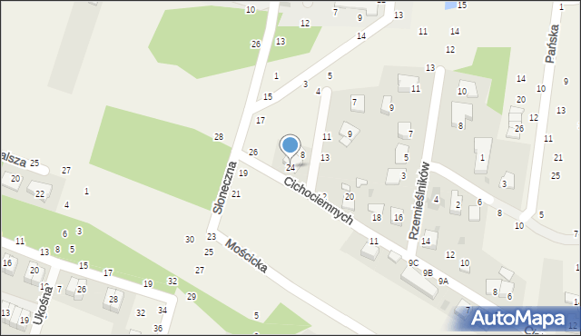 Zbylitowska Góra, Cichociemnych, 24, mapa Zbylitowska Góra