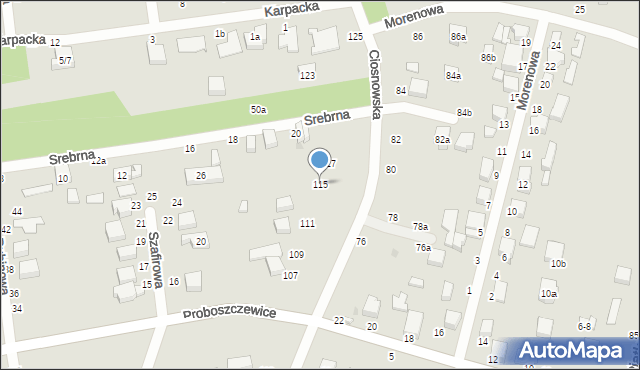 Zgierz, Ciosnowska, 115, mapa Zgierz