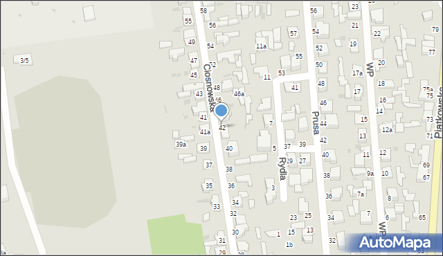 Zgierz, Ciosnowska, 42, mapa Zgierz