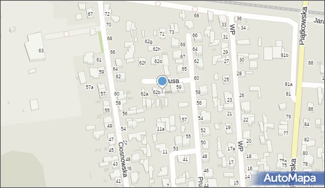 Zgierz, Ciosnowska, 62c, mapa Zgierz