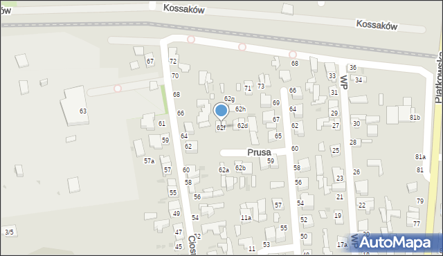Zgierz, Ciosnowska, 62f, mapa Zgierz