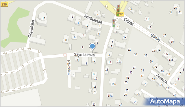 Bydgoszcz, Cmentarna, 10, mapa Bydgoszczy