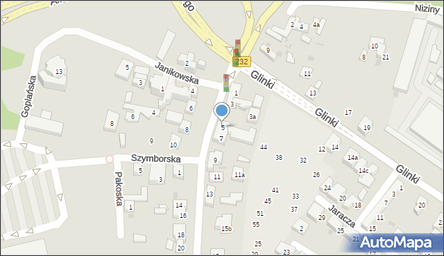 Bydgoszcz, Cmentarna, 5, mapa Bydgoszczy