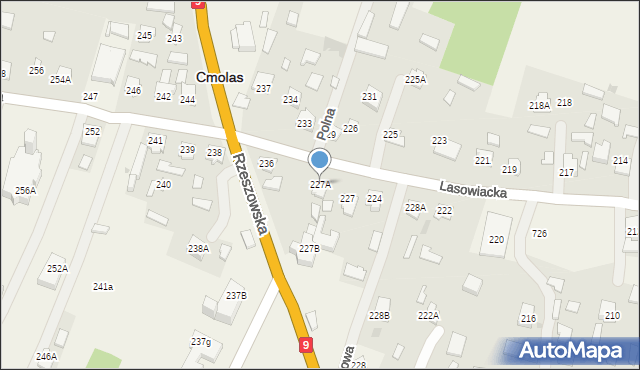 Cmolas, Cmolas, 227A, mapa Cmolas