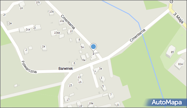 Czerwionka-Leszczyny, Cmentarna, 4, mapa Czerwionka-Leszczyny