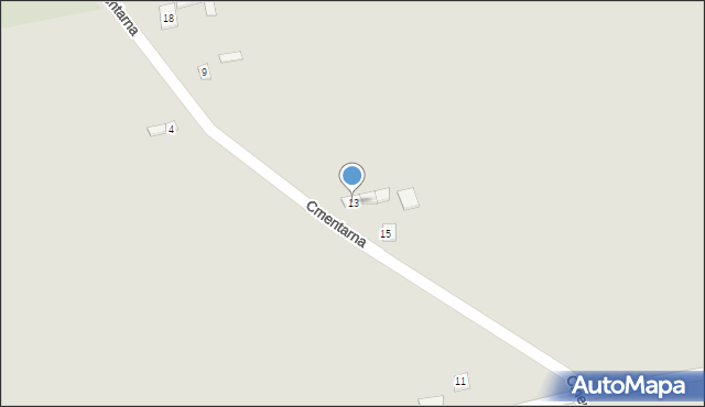 Dąbrowice, Cmentarna, 13, mapa Dąbrowice
