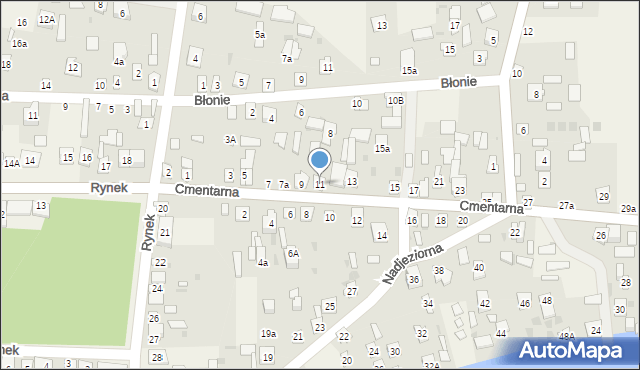 Firlej, Cmentarna, 11, mapa Firlej