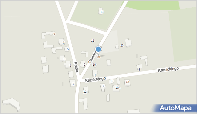 Jedwabne, Cmentarna, 18, mapa Jedwabne