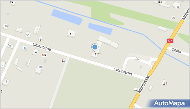 Maków Mazowiecki, Cmentarna, 9, mapa Maków Mazowiecki