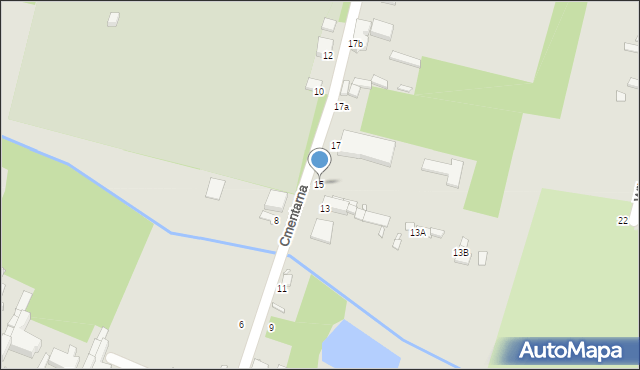 Piotrków Trybunalski, Cmentarna, 15, mapa Piotrków Trybunalski