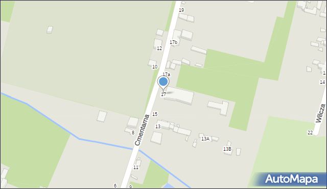 Piotrków Trybunalski, Cmentarna, 17, mapa Piotrków Trybunalski