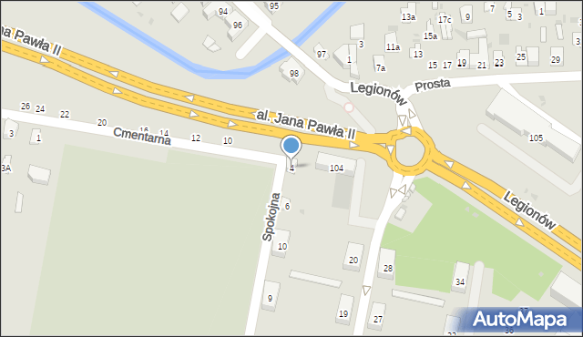 Skarżysko-Kamienna, Cmentarna, 4, mapa Skarżysko-Kamienna