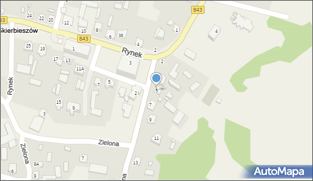 Skierbieszów, Cmentarna, 5, mapa Skierbieszów