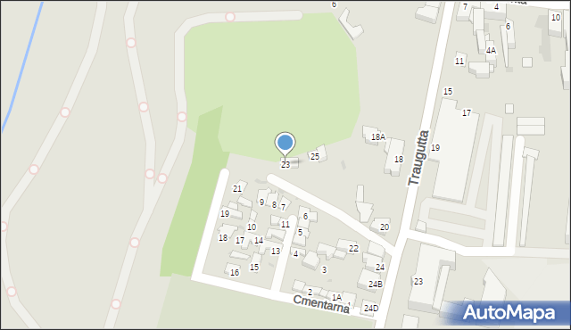 Sochaczew, Cmentarna, 23, mapa Sochaczew