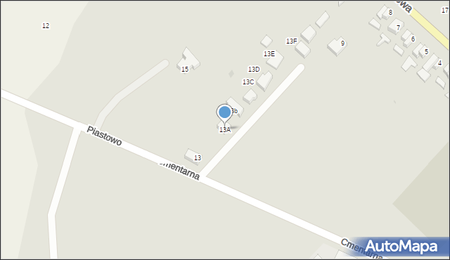 Strzelce Krajeńskie, Cmentarna, 13A, mapa Strzelce Krajeńskie